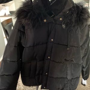 NWT black bebe jacket, perfect for cold winter weather!